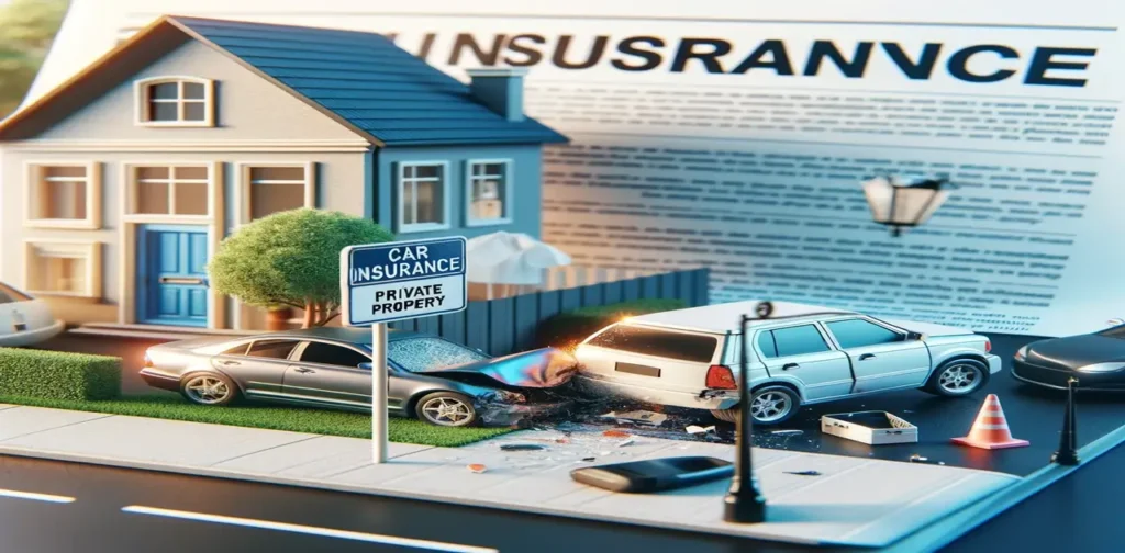 Does car insurance cover accidents on private property
